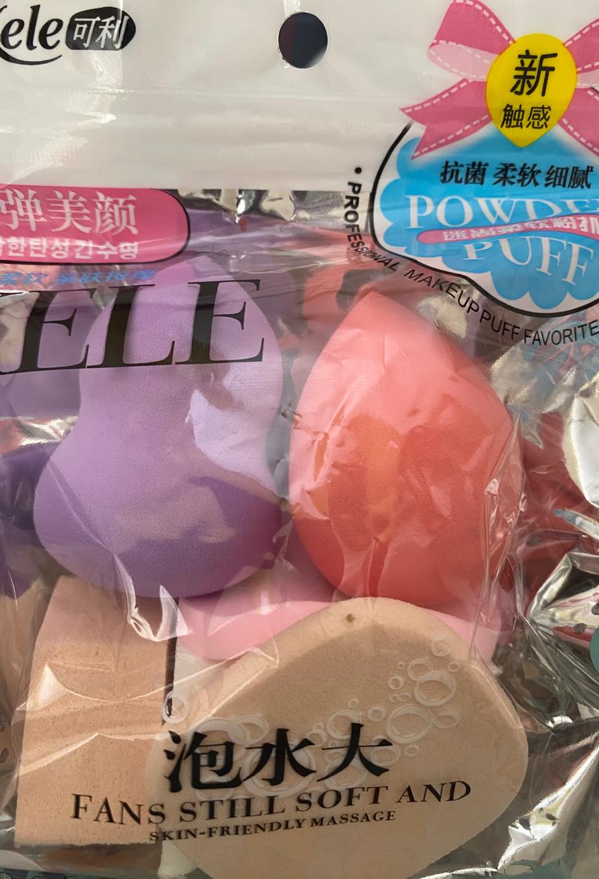 Make Up Sponge Beauty Blender Puff (Color May Vary) - Set of 6