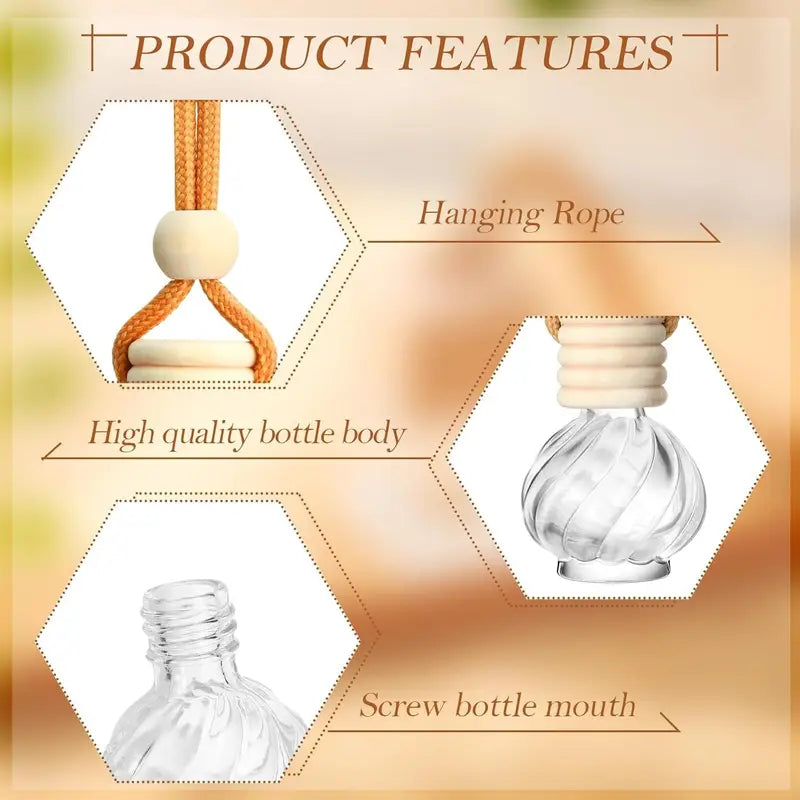 Car Essential Oil Hanging Bottle (per peice)