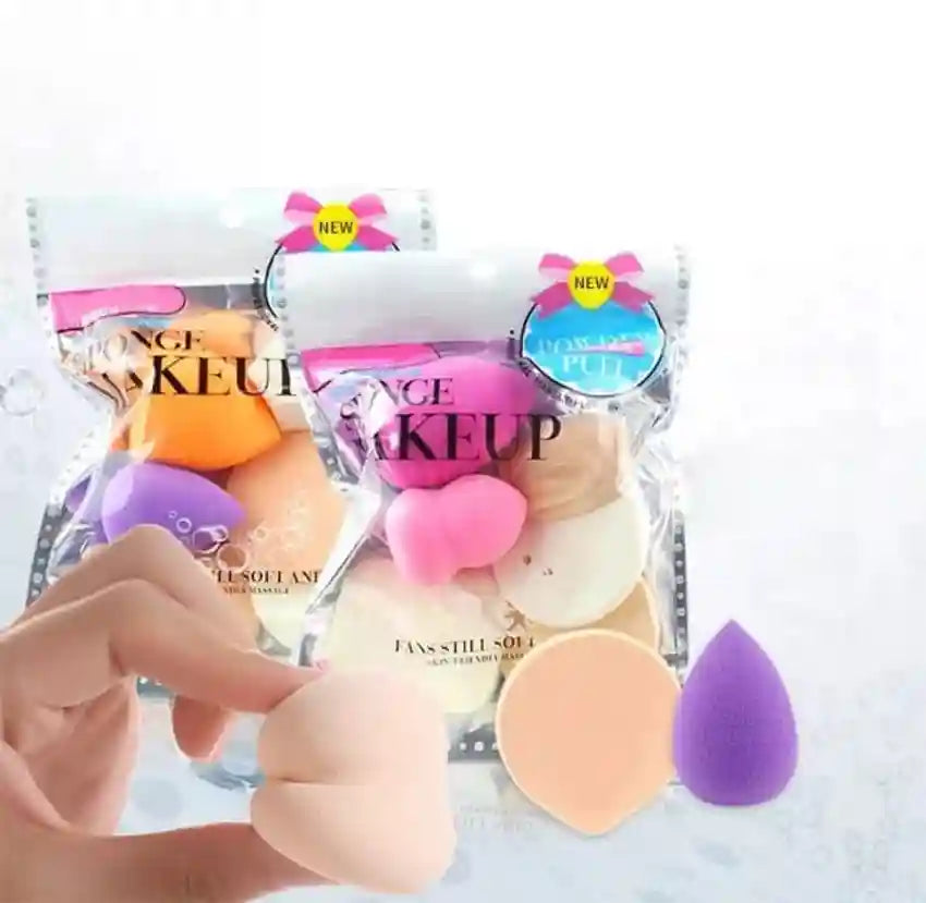 Make Up Sponge Beauty Blender Puff (Color May Vary) - Set of 6