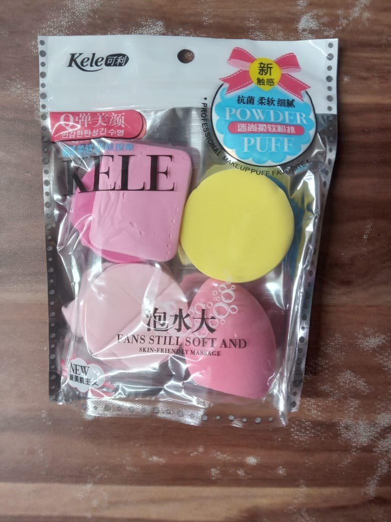 Make Up Sponge Beauty Blender Puff (Color May Vary) - Set of 6